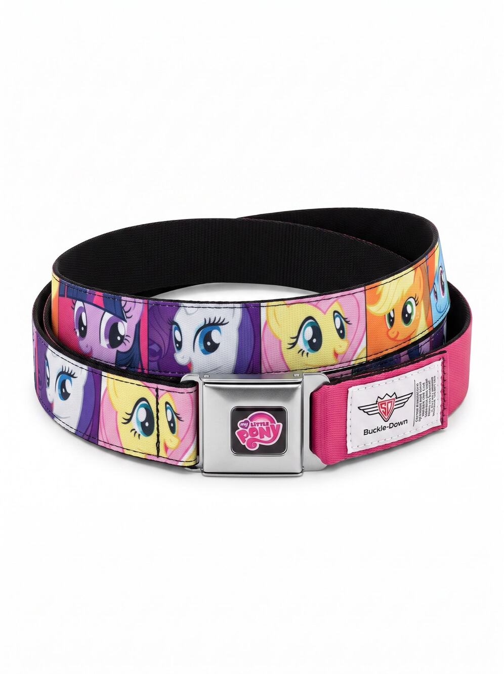 Hot Topic Buckle Down MLP My Little Pony Y2K Adjustable Seatbelt Buckle Belt
